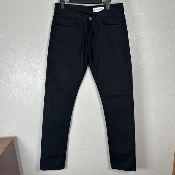 Gustin Mens Size 33x33 Slim Fit Pants Jeans Made in California Button Fly
